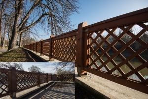 metal structure of ornamental fence